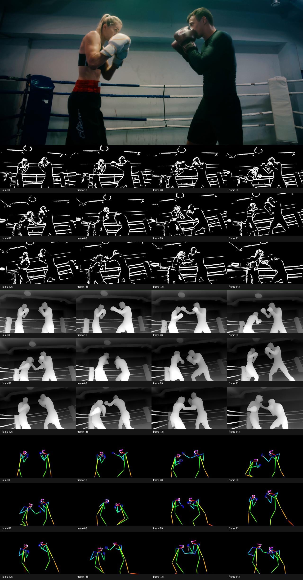 Motion guide contact sheets.