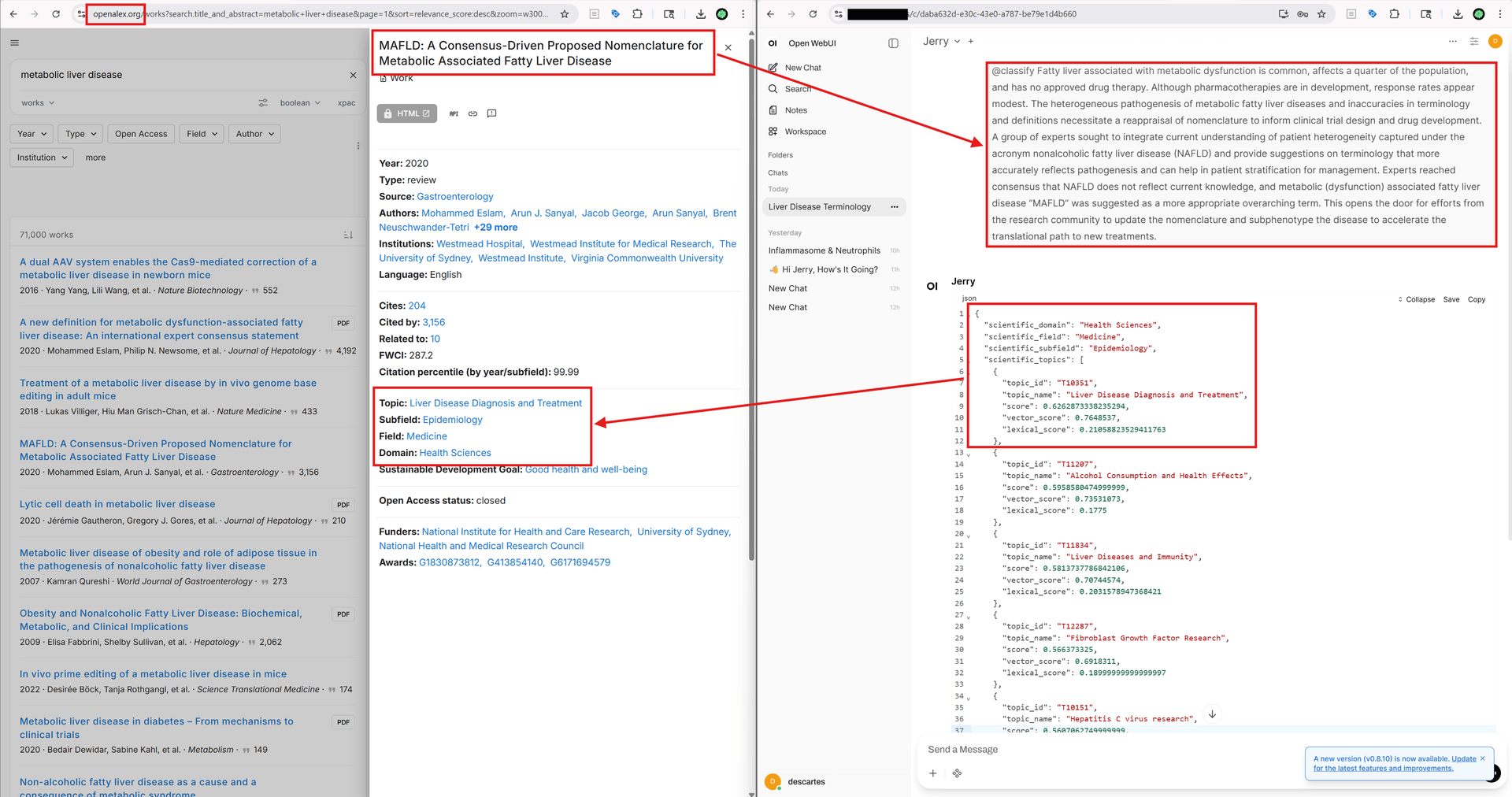 OpenAlex validation flow.