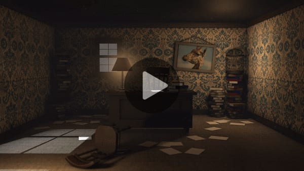 Office scene 3D animation thumbnail
